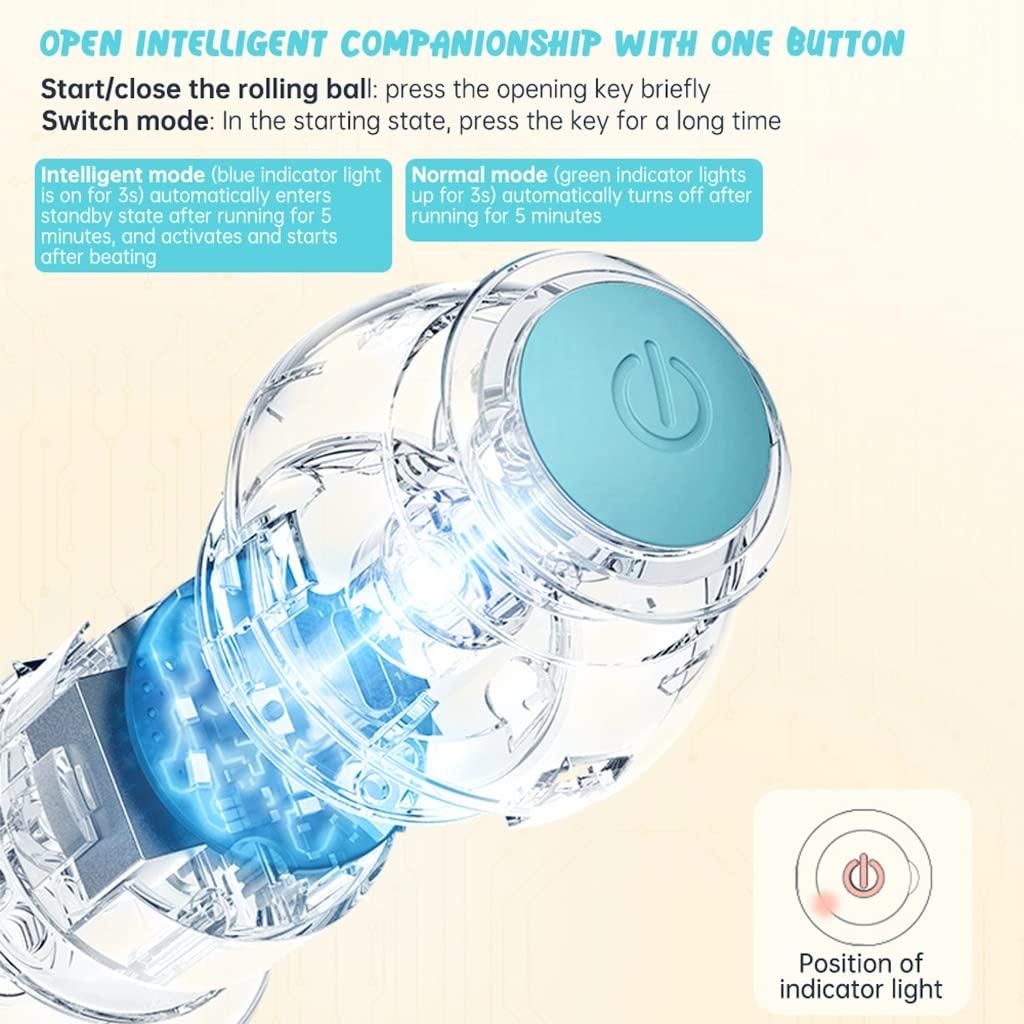 Rotating Cat Toy Ball - Interactive Rechargeable 360° LED Chase Ball