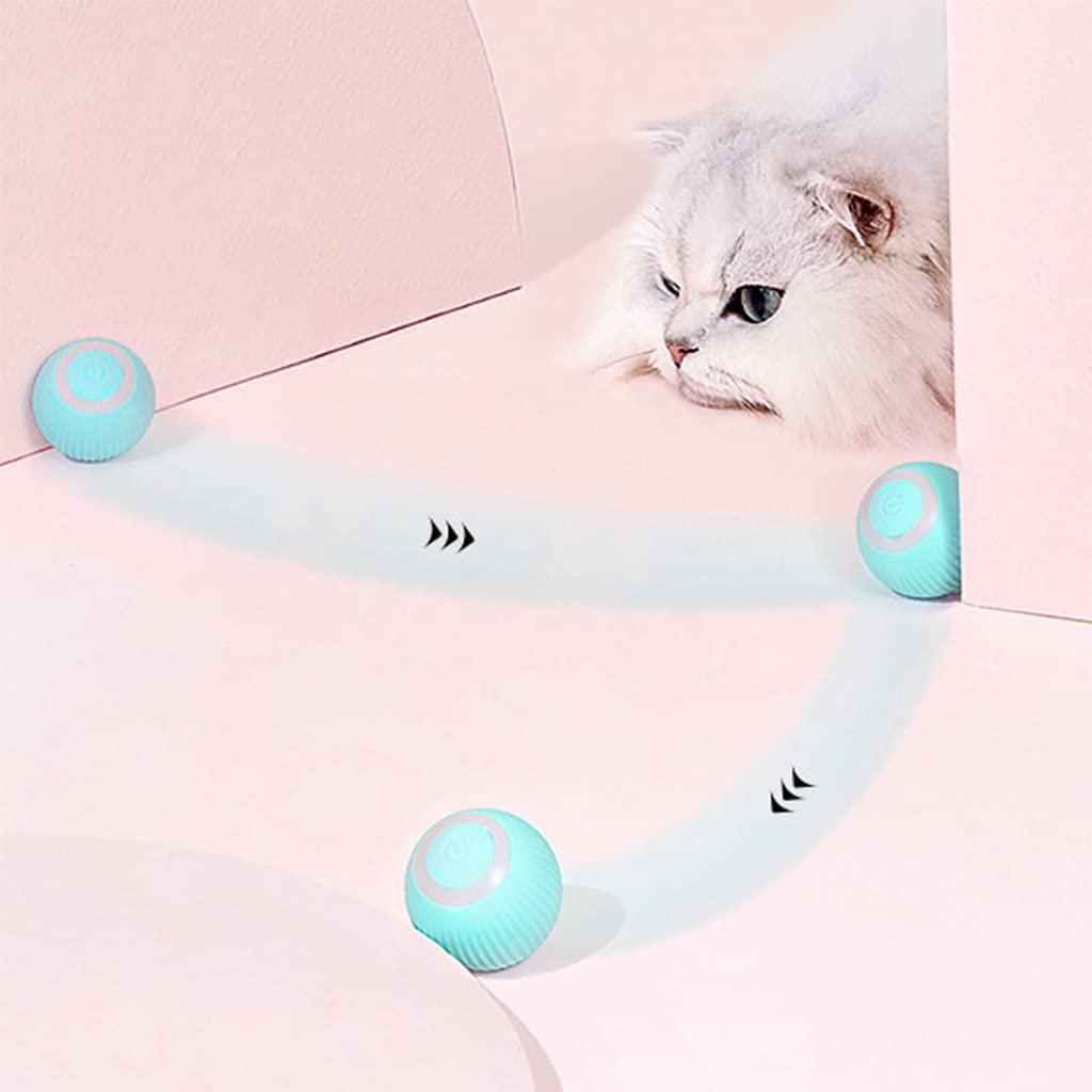 Rotating Cat Toy Ball - Interactive Rechargeable 360° LED Chase Ball