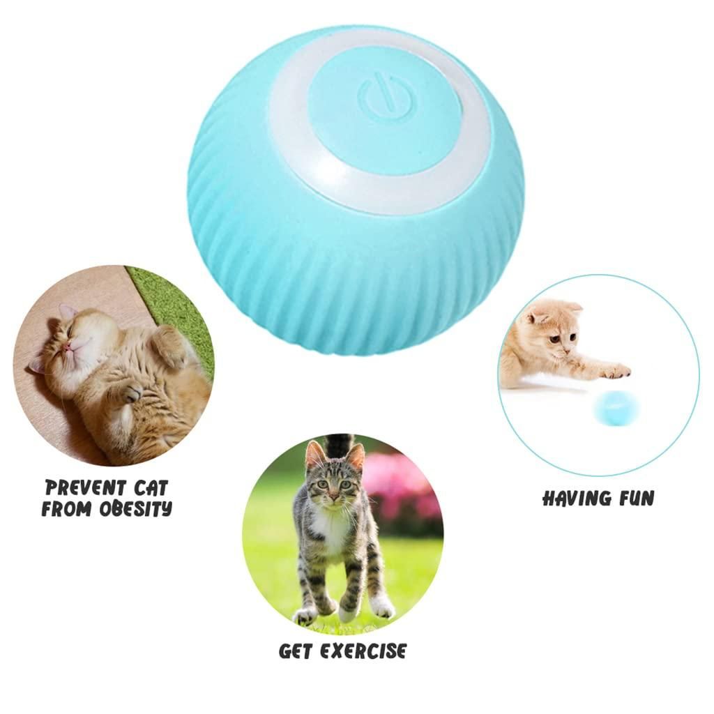 Rotating Cat Toy Ball - Interactive Rechargeable 360° LED Chase Ball