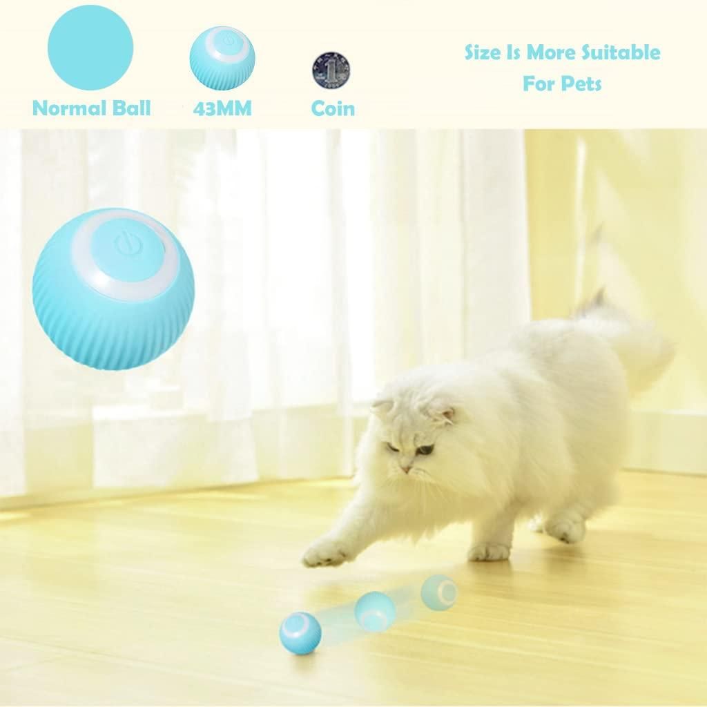 Rotating Cat Toy Ball - Interactive Rechargeable 360° LED Chase Ball