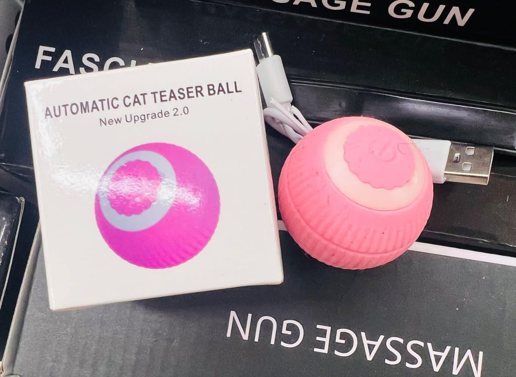 Rotating Cat Toy Ball - Interactive Rechargeable 360° LED Chase Ball