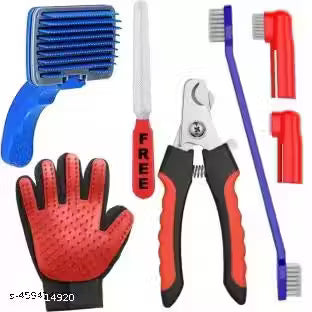 5-in-1 Pet Grooming Kit – Brush, Clipper & Bath Gloves