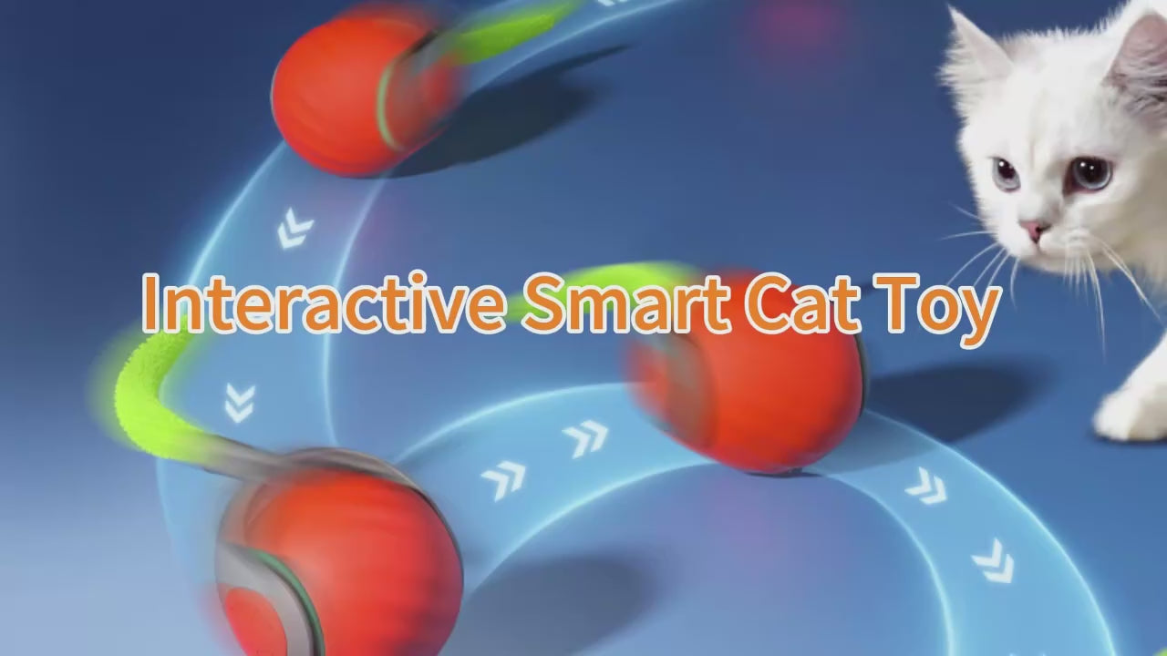 Smart Rolling Ball Cat Toy – Smart, Rechargeable & Super Fun!